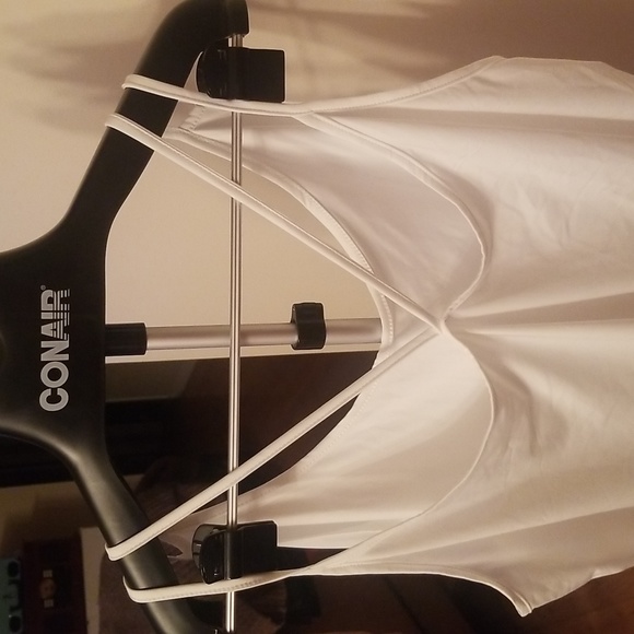 Hi Low White Criss Cross Camisole 6XL - Picture 4 of 4
